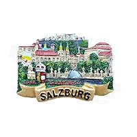 Salzburg Austria 3D Fridge Magnet Travel Souvenir Gift，Home & Kitchen Decoration Magnetic Sticker, Austria Salzburg Refrigerator Magnet Collection