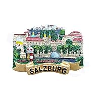 Salzburg Austria 3D Fridge Magnet Travel Souvenir Gift，Home & Kitchen Decoration Magnetic Sticker, Austria Salzburg Refrigerator Magnet Collection