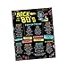 Katie Doodle 80s Party Decorations and Supplies | Includes Retro 11x14 Back-to-the-1980s Poster [Unframed], TP080, Black