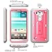 LG G3 Case, SUPCASE [Heavy Duty] LG G3 Case [Unicorn Beetle PRO Series] Full-body Rugged Hybrid Protective Case with Built-in Screen Protector (Pink/Gray), Dual Layer Design + Impact Resistant Bumper