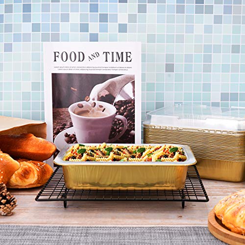 Mini Loaf Pan Disposable, Beasea 7x5 Inch 25 Pack Aluminum Pans with