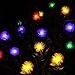 Topist Solar String Lights, Outdoor/ Indoor Fairy Lights 20Ft 30 LEDs Waterproof Chuzzle Ball Decorative Light for Halloween/Christmas/Birthday Party, Weding, Patios, Gardens, Homes, Lawns (Colorful)