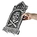 Prextex Pack of 4 Halloween Décor 17” Foam RIP Graveyard Tombstone Halloween Decorations RIP