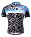 sponeed Men's Cycling Jerseys Tops Biking Shirts Short Sleeve Bike Clothing Full Zipper Bicycle Jacket with Pockets