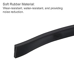 uxcell U Channel Edge Trim, 11.5ft Length Rubber
