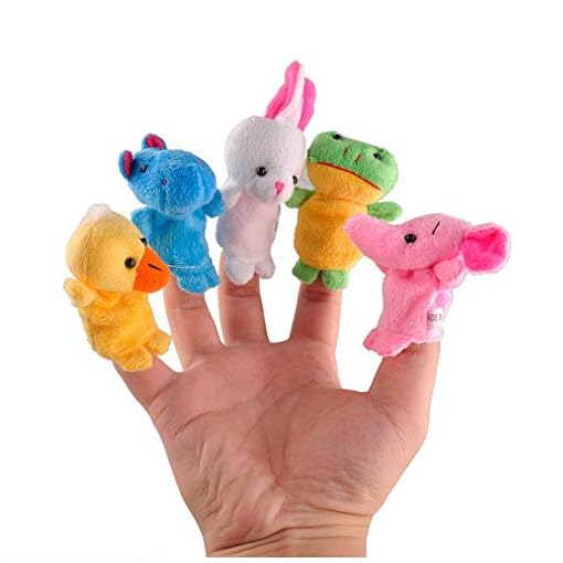 Cartoon Animal Velvet Finger Puppet Finger Toy Finger Doll Baby Cloth Educational Hand Toy Story 10pcs by TATEELY - Image 4
