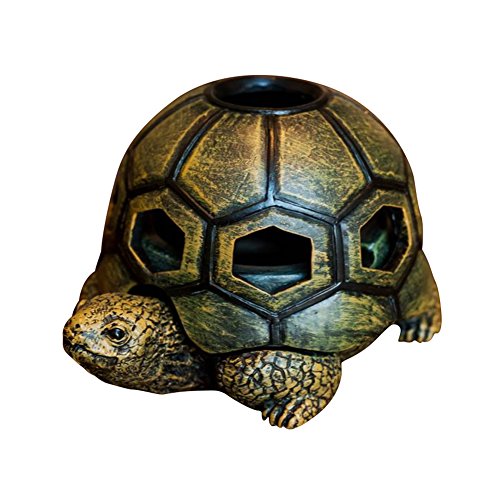 Frjjthchy Cute Cartoon Turtle Cigar Ashtray Resin Ash Organizer with Lid Decoration Cigarette Ashtray for Indoor Outdoor