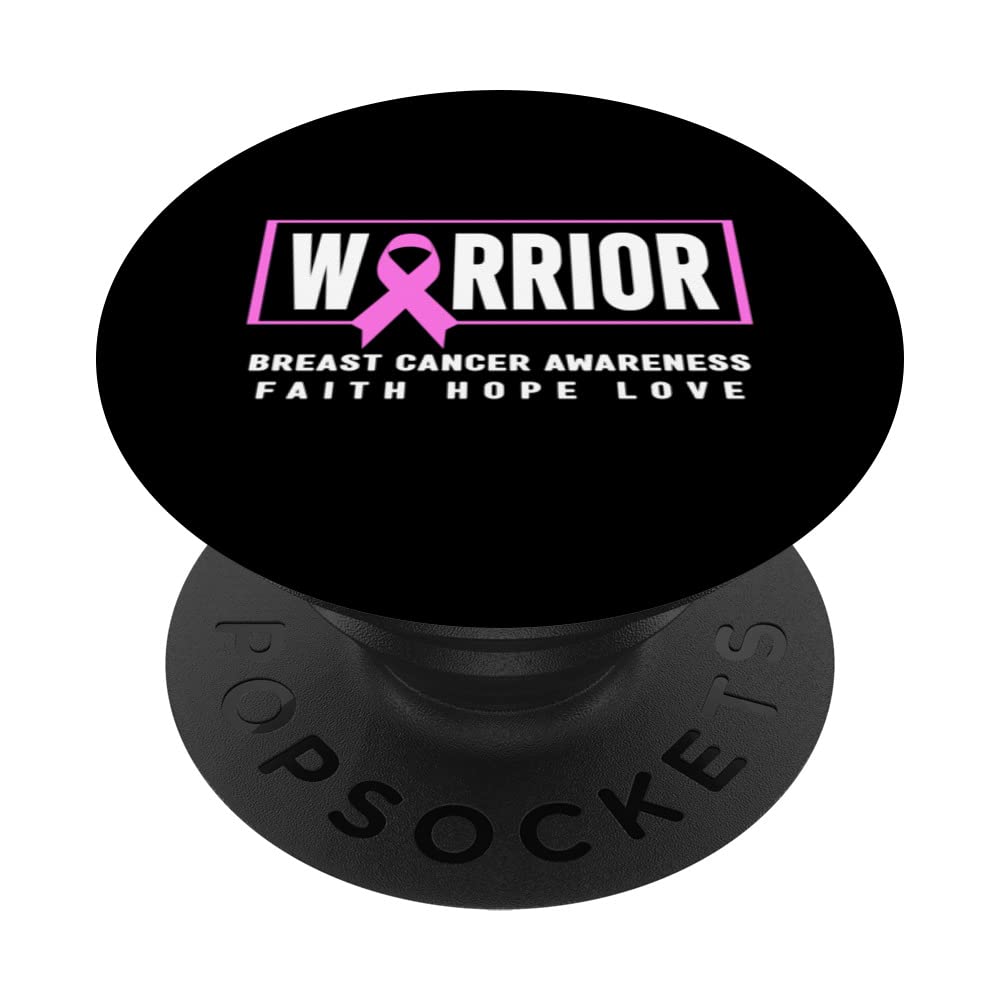 Breast Cancer Awareness - Breast Cancer Warrior PopSockets Swappable PopGrip