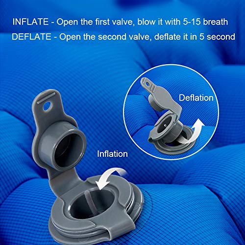 image for Lzellah Camping Sleeping Pad - Ultralight Inflatable Camping Mat & Tra