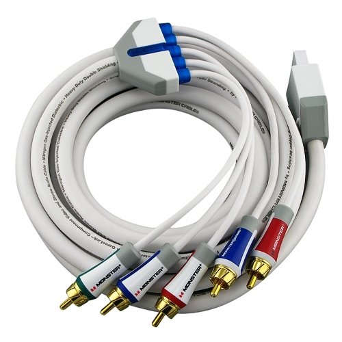 Monster Wii Cable GameLink Component Video and Stereo Audio A/V Kit
