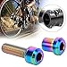 4pcs Titanium Alloy Stem Screws Mountain Bike Road Bicycles Bolts M518 Replacement Screws for Bike Stem Fix(Colorful)thumb 4