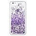 iPhone 6/6S/7/8 Case, Caka iPhone 6S Glitter Case [Tempered Glass Screen Protector] Bling Flowing Floating Luxury Glitter Sparkle TPU Bumper Liquid Case for iPhone 6/6S/7/8 (4.7