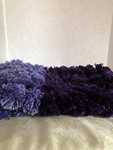 Rugs-Pom Pom Purple Rectangular Area Rug