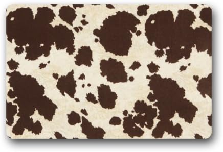 Door Mat Big Cow Fur Print Pattern Doormat Rug Indoor/Outdoor/Front Door/Bathroom Mats Floor Mat 23.6inch X 15.7inch