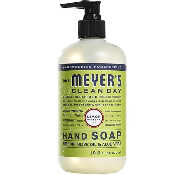 MRS. MEYER’S CLEAN DAY LIQUID HAND SOAP LEMON VERBENA – 12.5 FL OZ