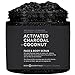 Body Essentials Activated Charcoal & Coconut Scrub - Remove Dirt & Toxins - Renew & Nourish Skin - Coconut Milk - Dead Sea Salt - 100% Natural Ingredients - Paraben/Sulfate Free