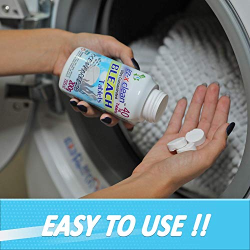 EZX CLEAN Bleach Tablets Ultra Concentrated Water Activated for