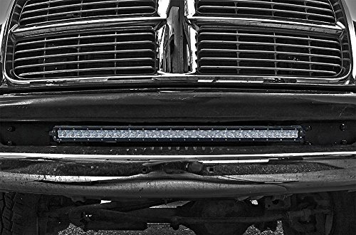 iJDMTOY 20"-31" Single or Double Row Straight LED Light Bar Mounting Brackets For 2003-2017 Dodge RAM 2500 3500 Lower Bumper Insert Area