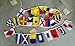 U.S. Navy Signal Code Flag Set - String of 26 Flag - 8 Feet Long - Nautical / Maritime / Boat / Yacht / Beach Party / Navy / Nautical Decor (5029)