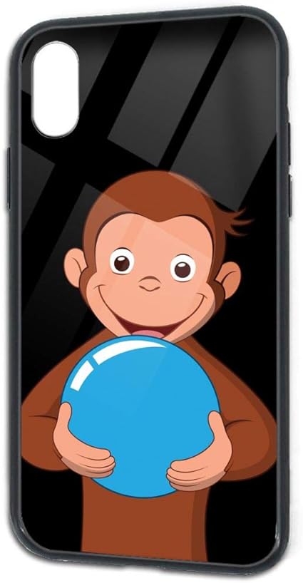 Amazon おさるのジョージ Iphone Xs Iphone X 用 ケース 携帯カバー Tpu 強化ガラス背面 耐衝撃 黄ばみなし 軽量 指紋防止 擦り傷防止 全面保護 ホルスター 通販