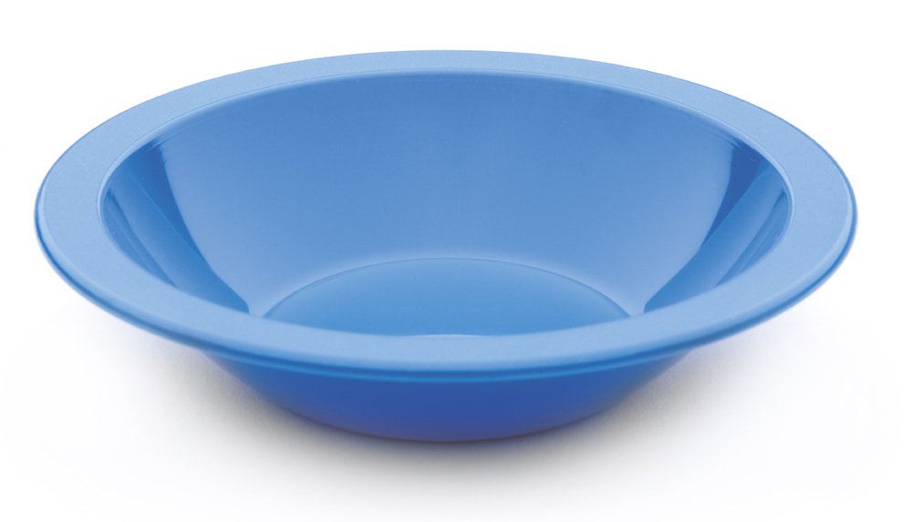Harfield 17.3cm Polycarbonate Narrow Rimmed Bowl Med Blue (Pack of 4)