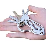Braudel Keychain Multi-Funtional Tool,Stainless Multitool Keychain,Keychain Clip Quick Release,Wrench Screwdriver Tool,Valentine's Day Gifts For Men