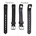 KingAcc Compatible Replacement Bands for Fitbit Alta HR, Fitbit Alta, Silicone Fitbit Alta HR Band Alta Band, Buckle Wristband Strap Women Men (1-Pack, Black, Small)