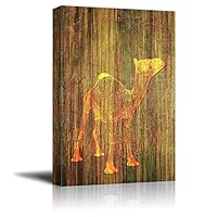 Canvas Wall Art Abstract Animal Lines Art Canvas Prints Home Artwork Decoration for Living Room,Bedroom - 12x18 inches