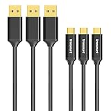 USB Type C Cable,Tronsmart Type-C to USB-A Durable Charging Cable for Samsung Galaxy S8 S8+, Google Pixel, Nexus 6P 5X, Pixel 2/2 XL, Note 8 and More (3 Packs, 1ft x 1, 3.3ft x 1, 6ft x 1)