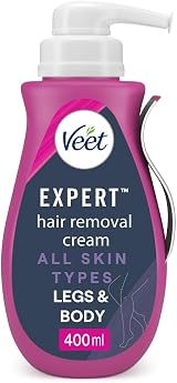 Veet Expert Hair Removal Cream 400ml for Women All Skin Types Arms Legs view 1