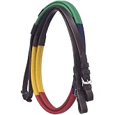 JT International Silver Fox Rubber Grip Schooling Reins