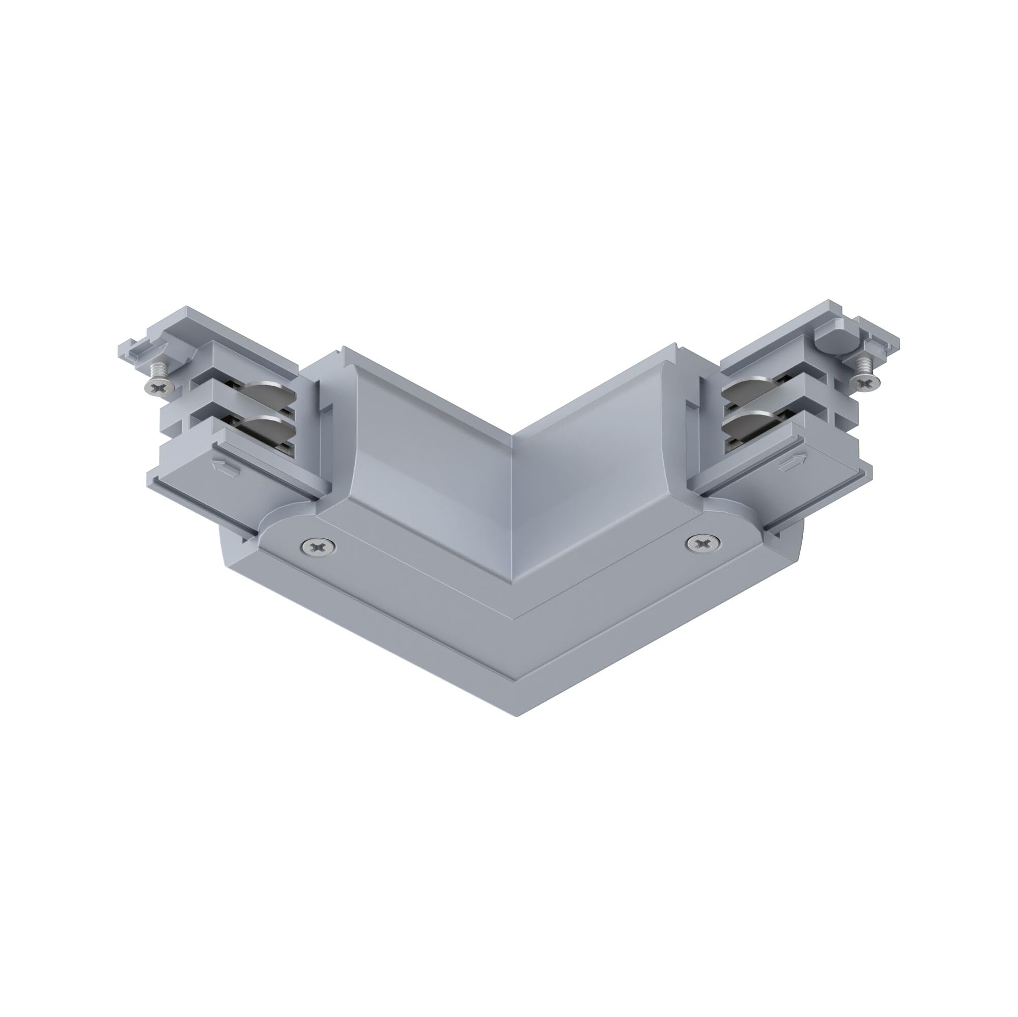 Paulmann ProRail3 91370 Rail System Connector L-Piece Outside 101 x 101 mm Max. 3,680 W Silver Rail Systems Ceiling Rail Metal/Plastic