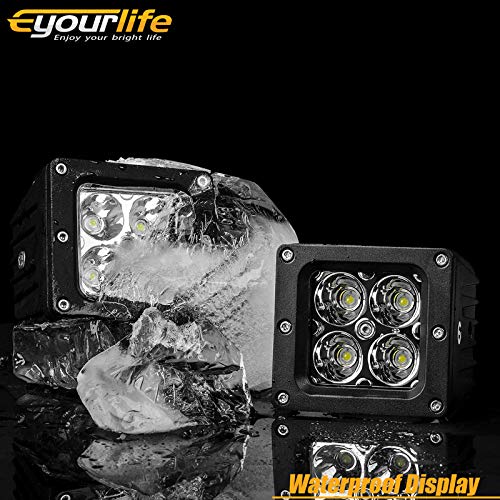 Led Light Bar Eyourlife 4PCS 20W 3.2 Inch LED Cube Fog Spot Lights Off