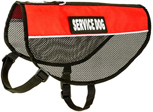 barkOutfitters Service Dog Vest Cool Red Mesh Harness