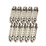 UEB New 10pcs 42mm 8 LED Car Interior Light Dome