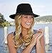 Wallaroo Women's Victoria Fedora Sun Hat - 100% Poly-Straw - UPF50+