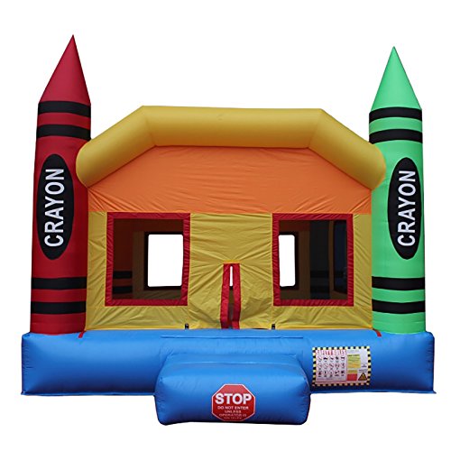 Commercial Bargains Inflatable Commercial Grade Crayon Bounce House with Blower