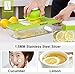 Mandoline Slicer Kainnt Adjustable Mandoline with 5 Thickness Settings Interchangeable Stainless Steel Blades -Vegetable Peeler Slicer+One Clean Brush, Food Container