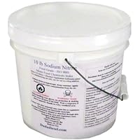 10 lb Pail of Sodium Nitrite Food Grade 99+% Pure Granular Free Flowing Food Processing & Manufacturing