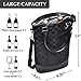 Tirrinia Insulated Wine Carrier Tote - Travel Padded 2 Bottle Wine/Champagne Cooler Bag with Handle and Adjustable Shoulder Strap + Free Corkscrew, Great Wine Lover Gift, Black