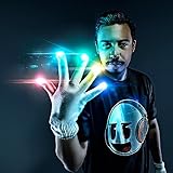 Emazing Lights Electro LED Gloves, 7 Light Flashing Modes - #1 Leader in Gloving & Light Shows (White Gloves)