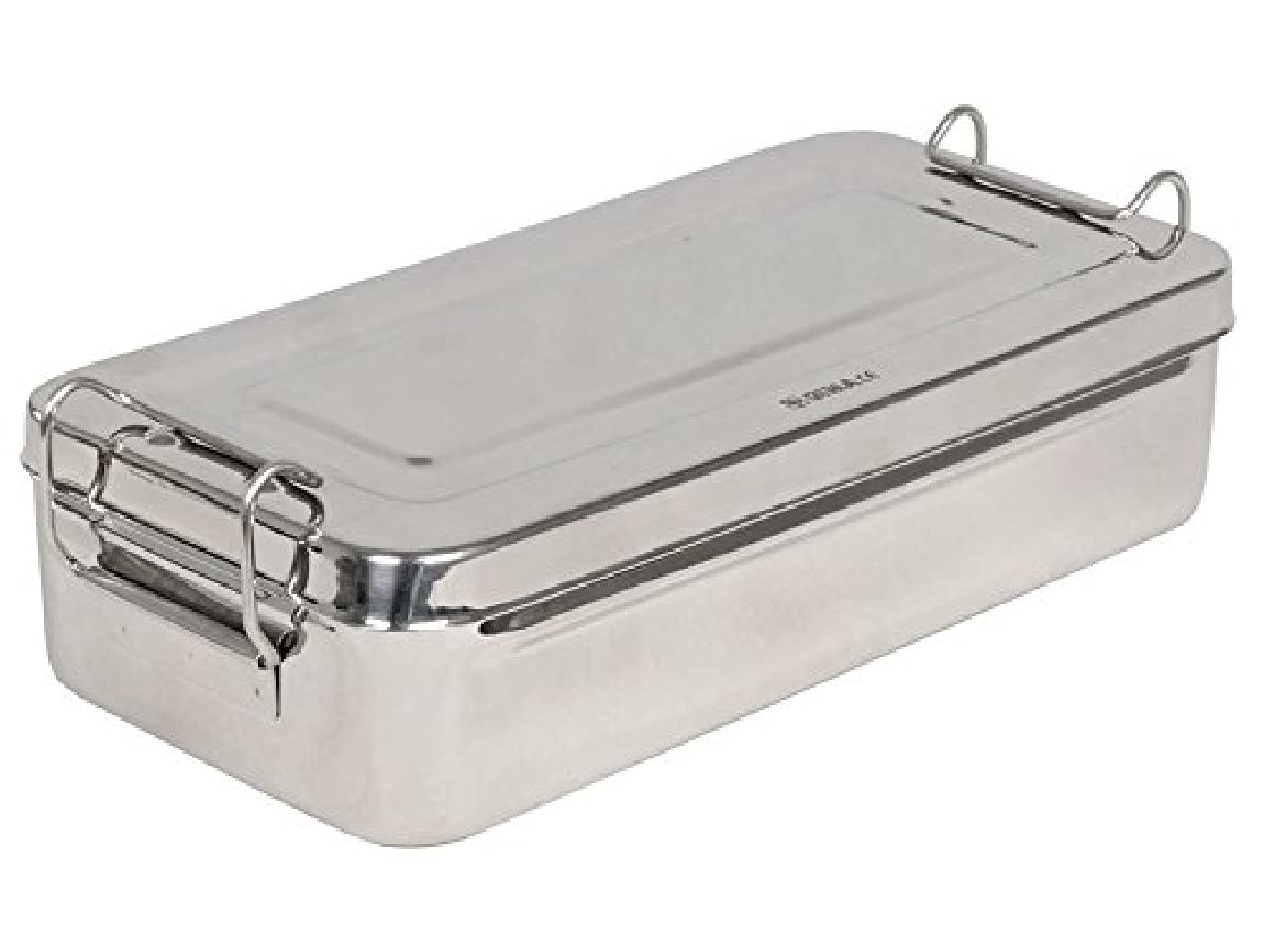 GIMA S.p.A 26670 Stainless Steel Box with Handle, 25 cm x 12.5 cm x 4.6 cm