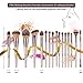 Makeup Brushes, ITME [Upgrade Version] Premium Makeup Brush Synthetic Cosmetics Professional Handle Makeup Brushes set, Kabuki Foundation Blending Makeup Brush Kit (Pack of 16,Rose Gold Champagne)