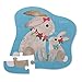 Crocodile Creek Mini 12 Pc Bunny Love Jigsaw Puzzle, Multicolor