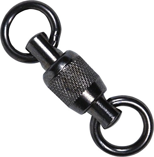 KROK Edelstahl-Kugellager-Wirbel, Doppeldrehung, 10 Stück