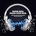 Bluedio T2s Bluetooth Headphones On Ear with Mic, 57mm Driver Rotary Folding Wireless Headset, Wired and Wireless Headphones for Cell Phone/TV/PC, 40 Hours Play Time (White)