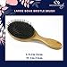 Boar Bristle Hair Brush - Natural Pure Boar Bristles Mixed with Nylon Pins - Large Wood Handle - Easy to Detangle Long and Thick Hair - Add Natural Shine and Texture -Boar Brush For Men Women and Kids