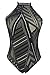 Womens Sexy Boho Lace Halter Sleeveless Bodysuit Tops (Small, Black)