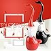 Maelu Unique Creative Swan Design Full-closed Bathroom Toilet Bowl Brush and Holders set With Ceramic Base Cleaning Scrubbing Grips Brush Accessories (White Swan)