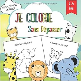 Je Colorie Sans Depasser 2 A 4 Ans Gros Contours Livre De Coloriage Pour Enfants Garcons Et Filles A Partir De 2 Ans Cahier De Coloriage Animaux Amazon Fr Dream Child Livres